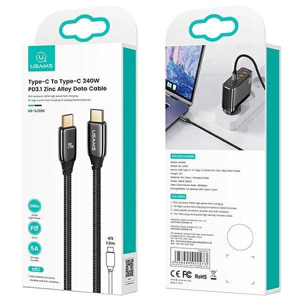 CABLE USB TYPE-C U82 - USAMS