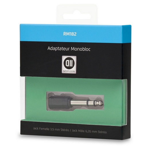 ADAPTATEUR JACK 3.5mm F / JACK 6.35mm M